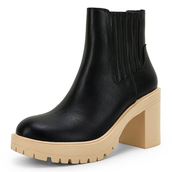 Worn Once Syktkmx Womens Platform Chelsea Ankle Boots - Perfect Cpondition - Picture 1 of 1